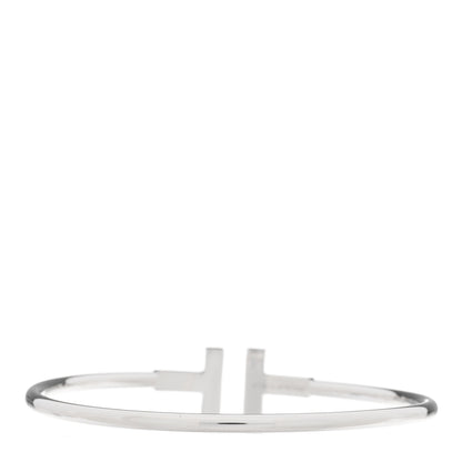 Tiffany 18K White Gold Ruby T Wire Bracelet 2 of 3