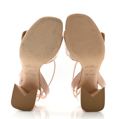 Louis Vuitton Patent Calfskin Shake Sandals 37 Nude Pink 5 of 8
