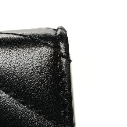 Gucci Calfskin Matelasse GG Marmont Chain Wallet Black 13 of 15