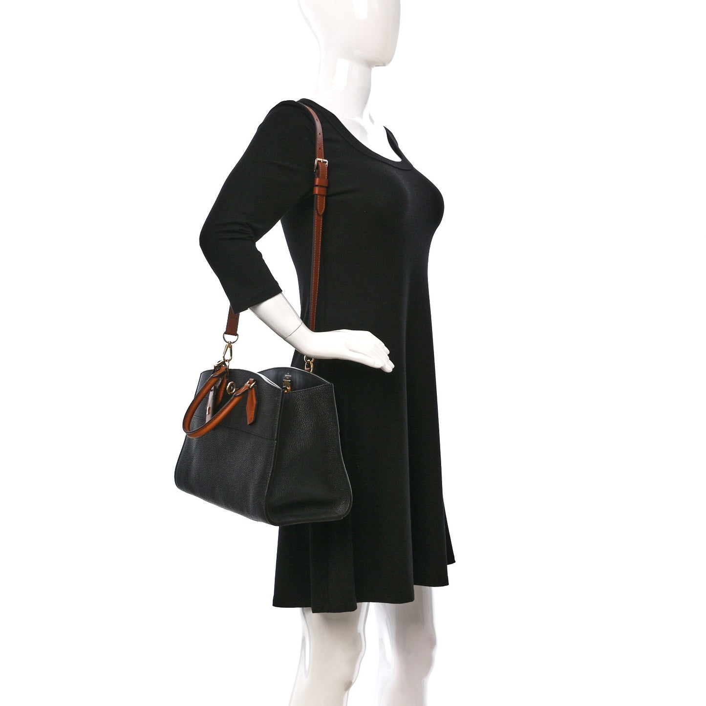 Calfskin City Steamer EW Black Gold