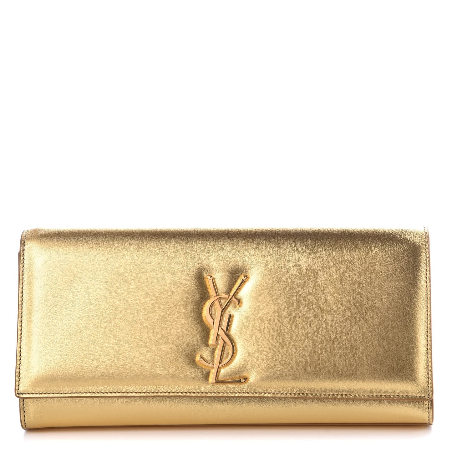 Metallic Calfskin Monogram Cassandre Clutch Ciad