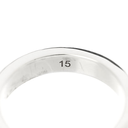 Gucci Sterling Silver Trademark Heart Ring 55 7.25 5 of 5
