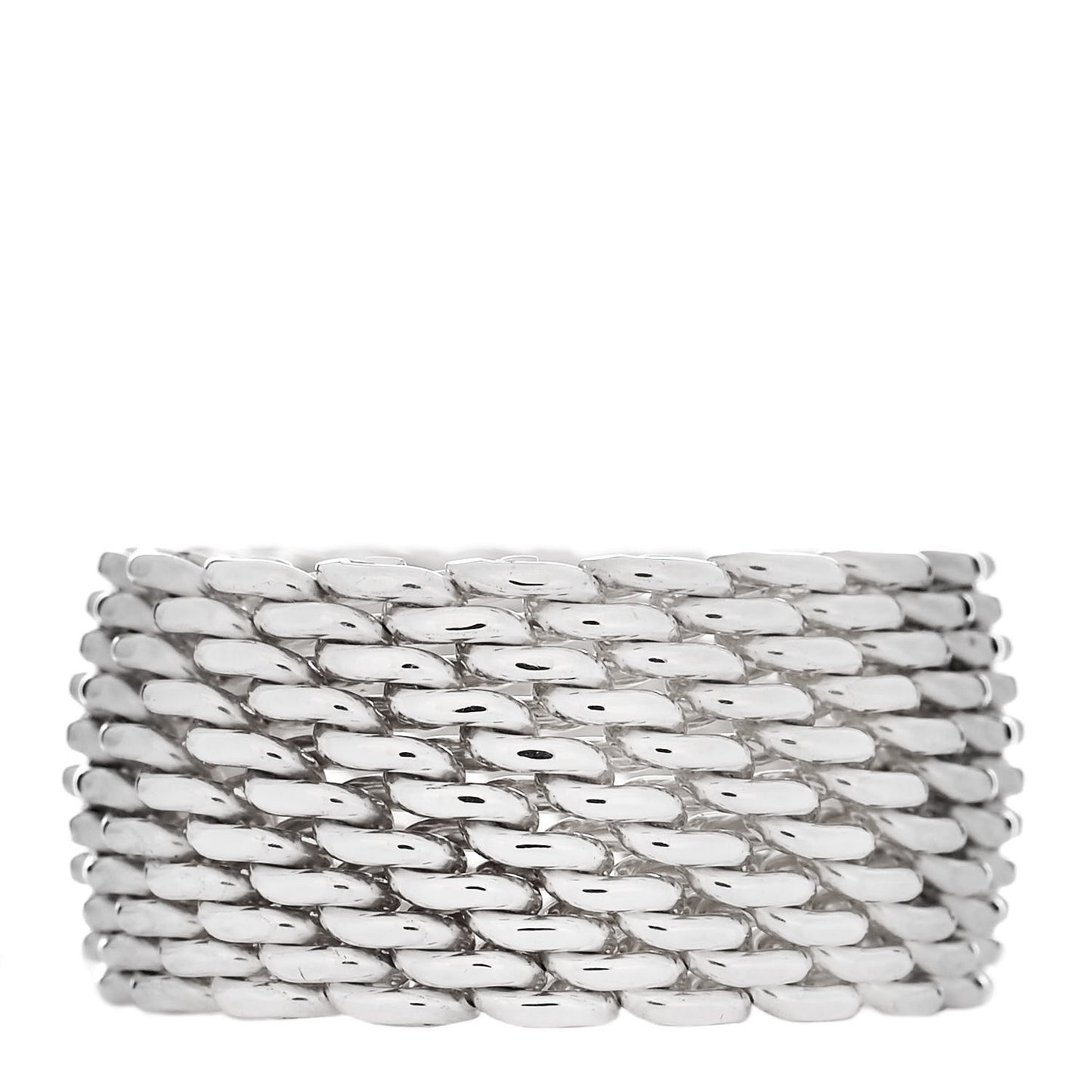 Sterling Silver Somerset Mesh Ring 50 5.25