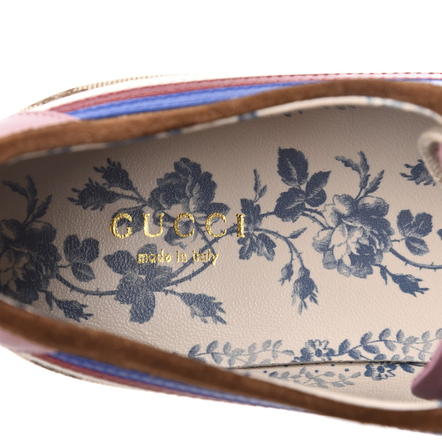 Suede Monogram Web Womens Falacer Sneakers 40 Nocciola Beige Mystic White Hibiscus Red