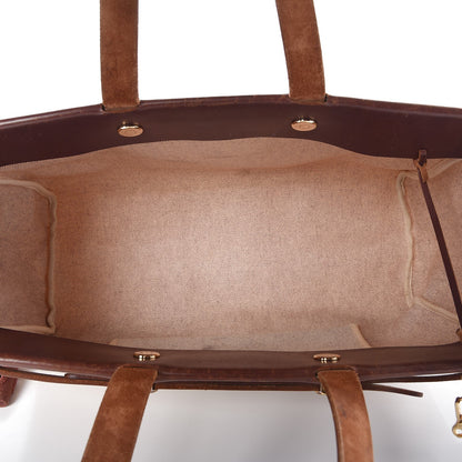 Hermes Toile Vache Calfskin Herbag Cabas Havane 6 of 15
