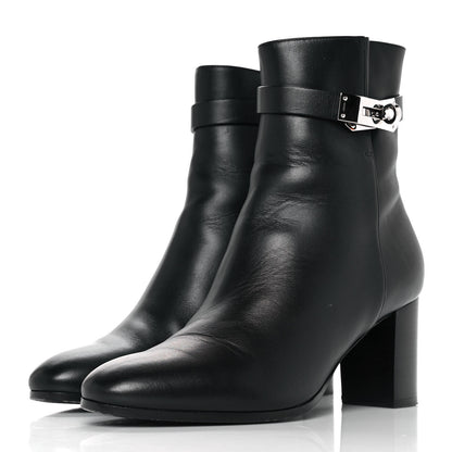 Hermes Calfskin Saint Germain Ankle Boots 37 Black 3 of 8