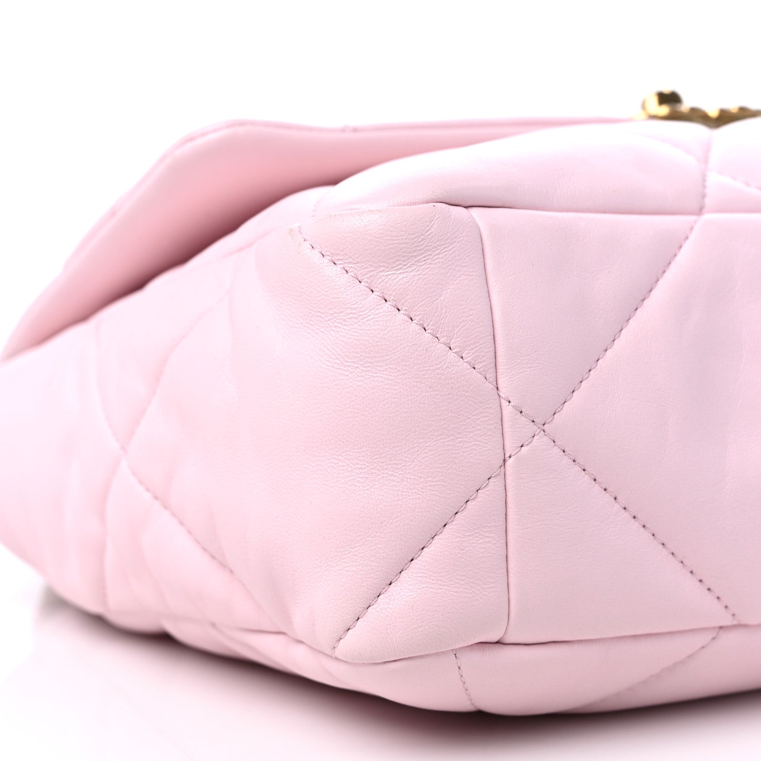 Chanel Lambskin Quilted Large Chanel 19 Flap Light Pink 8 of 9