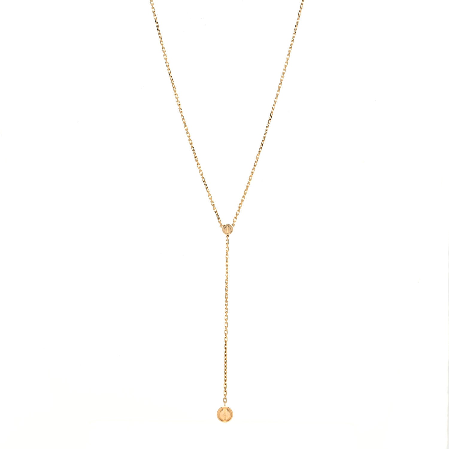 Cartier 18K Yellow Gold LOVE Drop Necklace 1 of 5