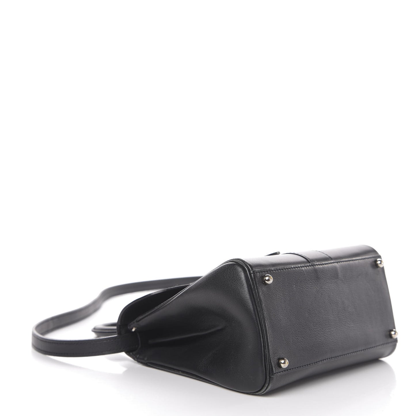 Calfskin Mini Brillant Satchel Black