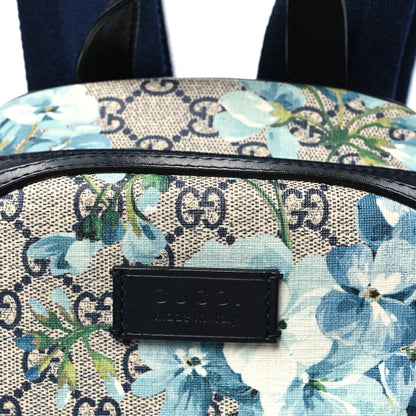 Gucci GG Supreme Monogram Blooms Small Day Backpack Blue 8 of 10