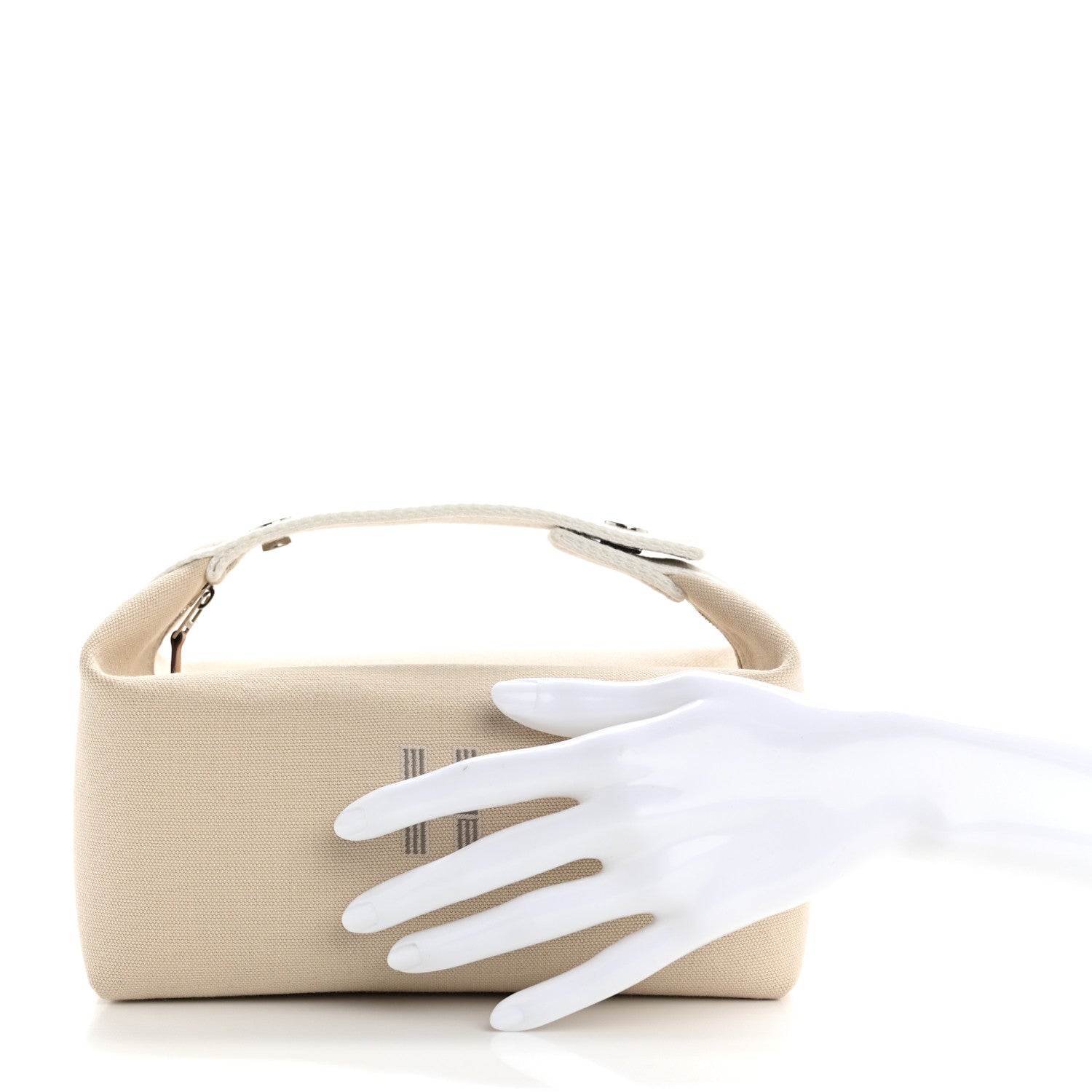 Hermes Canvas Small Bride-A-Brac Pouch Natural 2 of 6