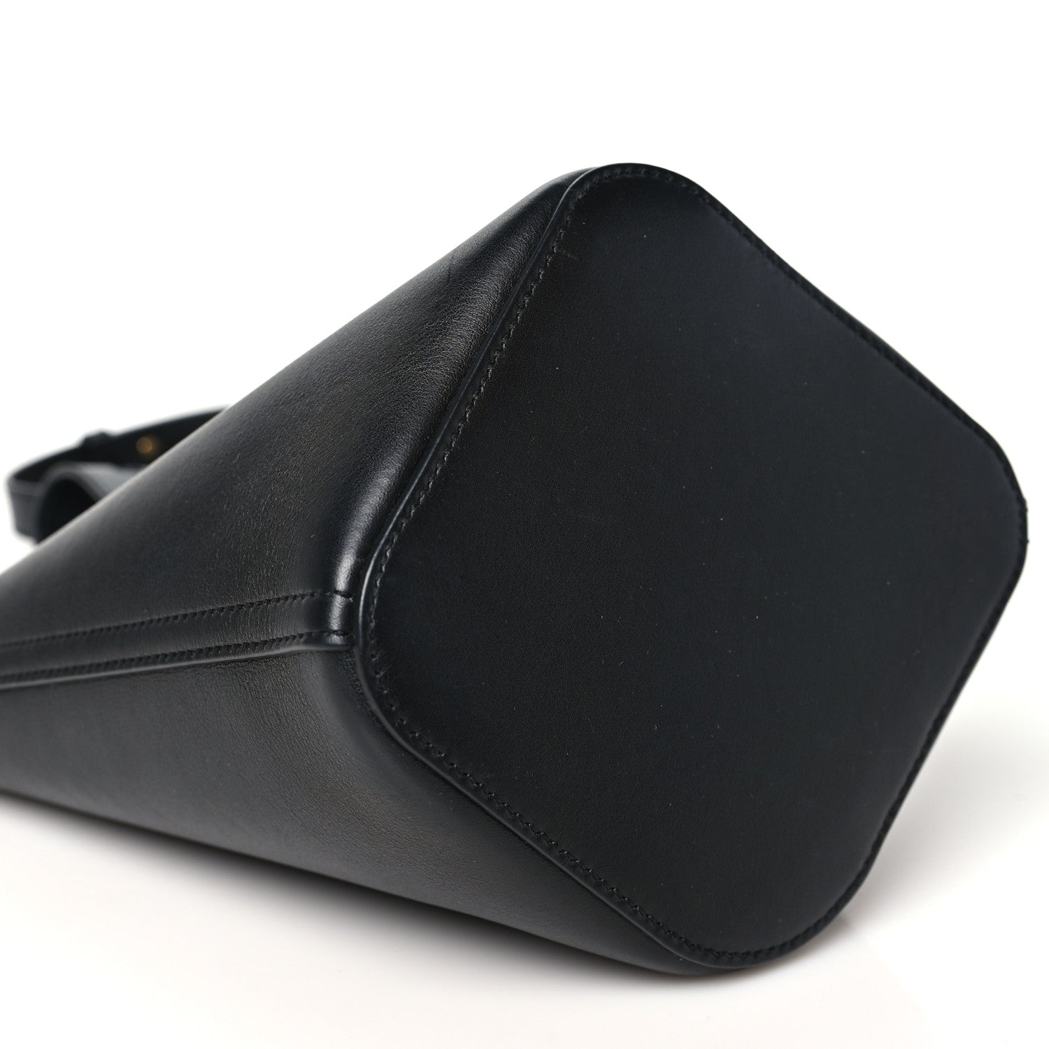 Loewe Smooth Calfskin Mini Pebble Bucket Bag Black 9 of 10