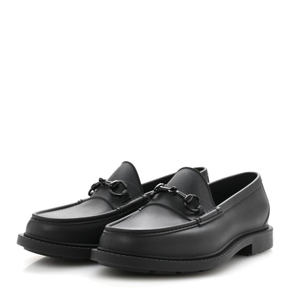 Gucci Rubber Enamel Horsebit Mens Loafers 9 Black 4 of 11