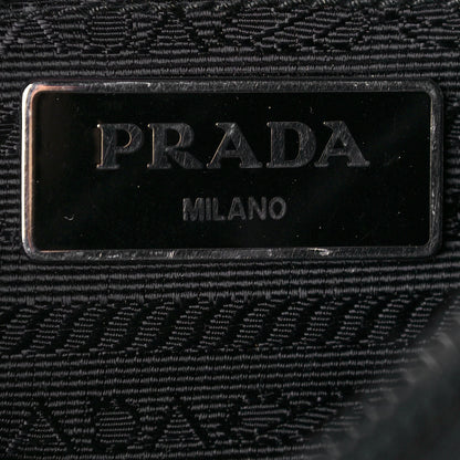 Prada Tessuto Nylon Single Buckle Messenger Bag Black 6 of 12