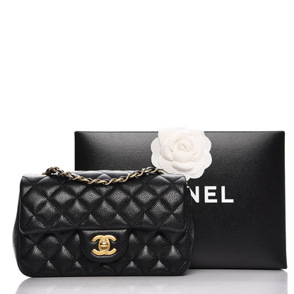 Chanel Caviar Quilted Mini Rectangular Flap Black 8 of 8