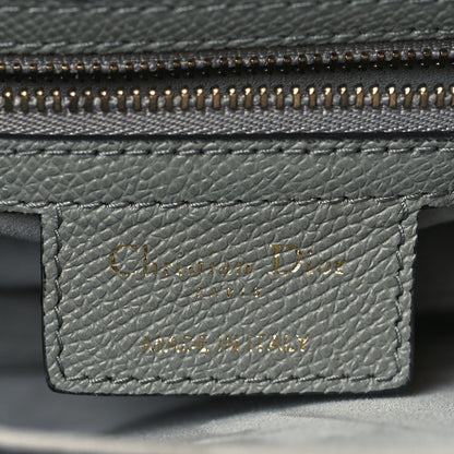 Christian Dior Grained Calfskin Saddle Bag Grey 6 of 9