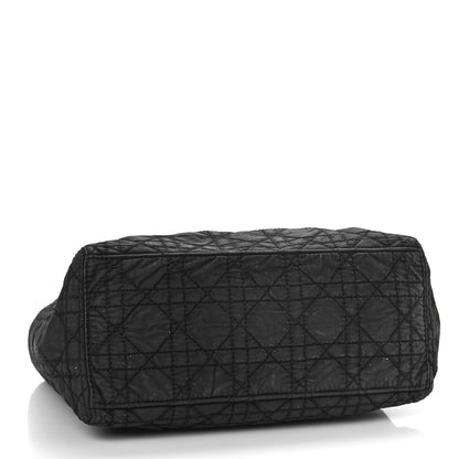 Christian Dior Nylon Cannage Medium Lady Dior Black 3 of 9