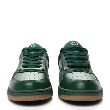 Christian Dior Smooth Calfskin Oblique Galaxy Mens B27 Low Top Sneakers 42 Green Beige 2 of 9