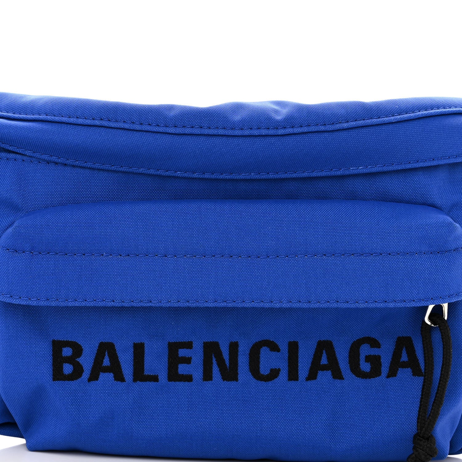 Balenciaga Sport Nylon Logo Embroidered Wheel Beltpack Electric Blue Black 7 of 10
