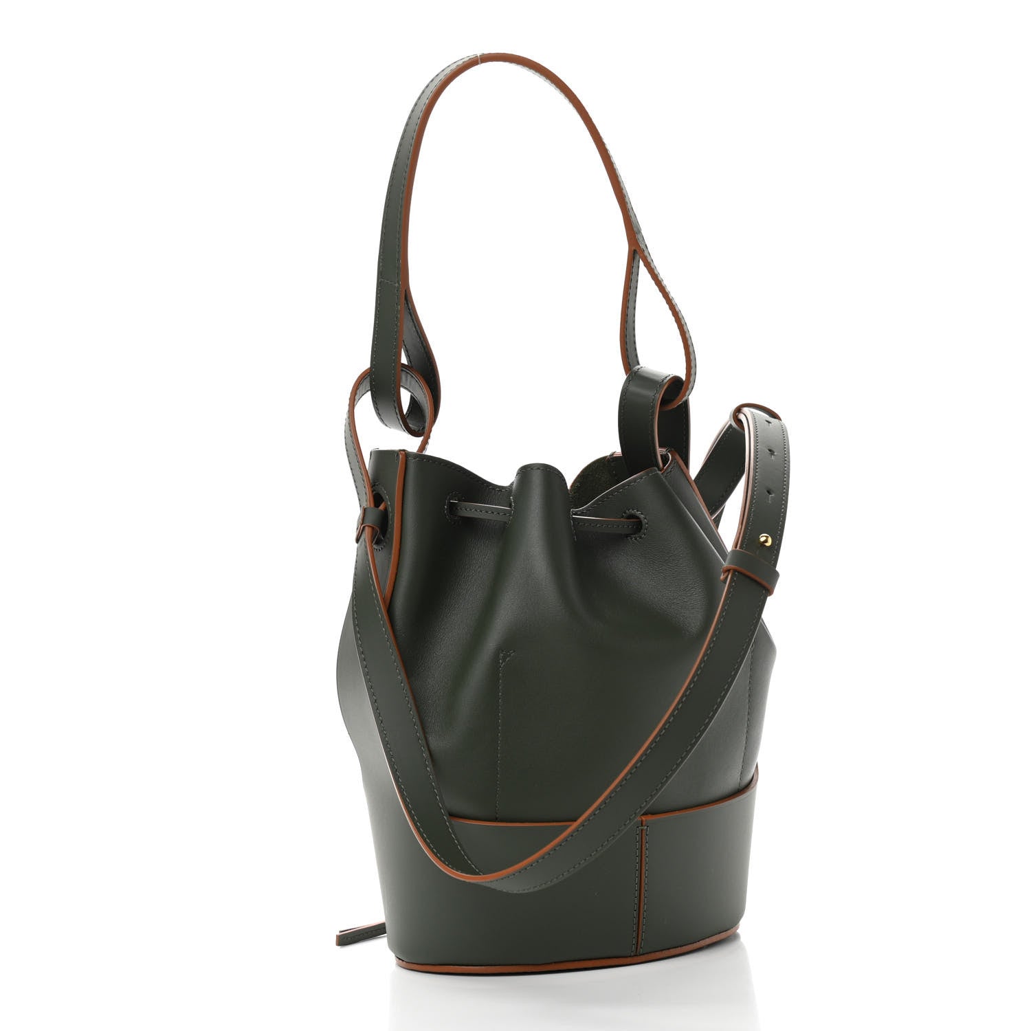Loewe Calfskin Small Balloon Bucket Bag Vintage Khaki 3 of 11