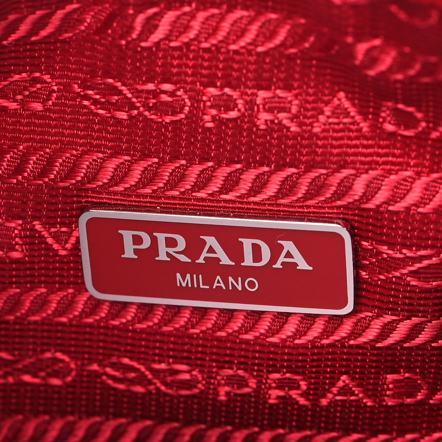 Tessuto Nylon Mini Re-Edition 2000 Bag Rosso
