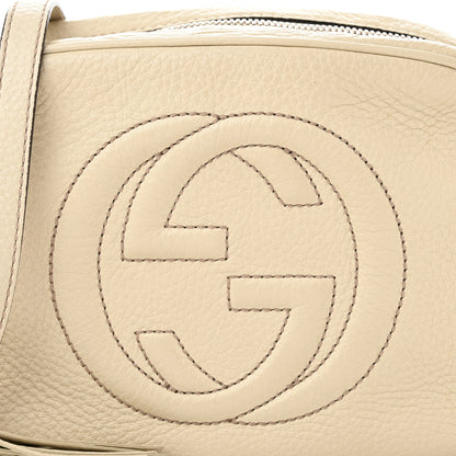 Gucci Pebbled Calfskin Small Soho Disco Bag Off White 8 of 12