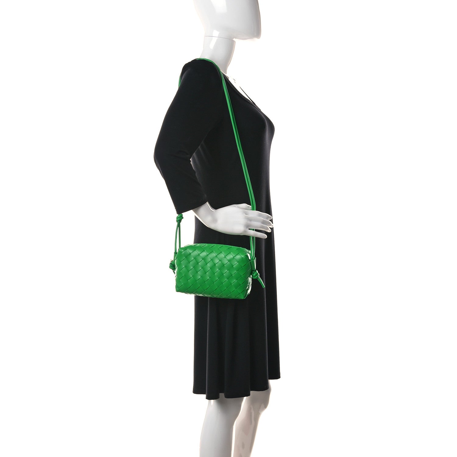 Bottega Veneta Nappa Intrecciato Mini Loop Camera Bag Parakeet 2 of 11