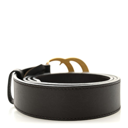 Gucci Moon Calfskin Double G 30mm Belt 85 34 Dark Cocoa 2 of 5