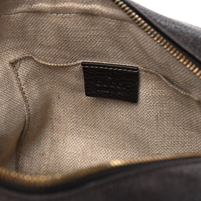 Gucci Calfskin Web Small Webby Bee Shoulder Bag Black 7 of 12