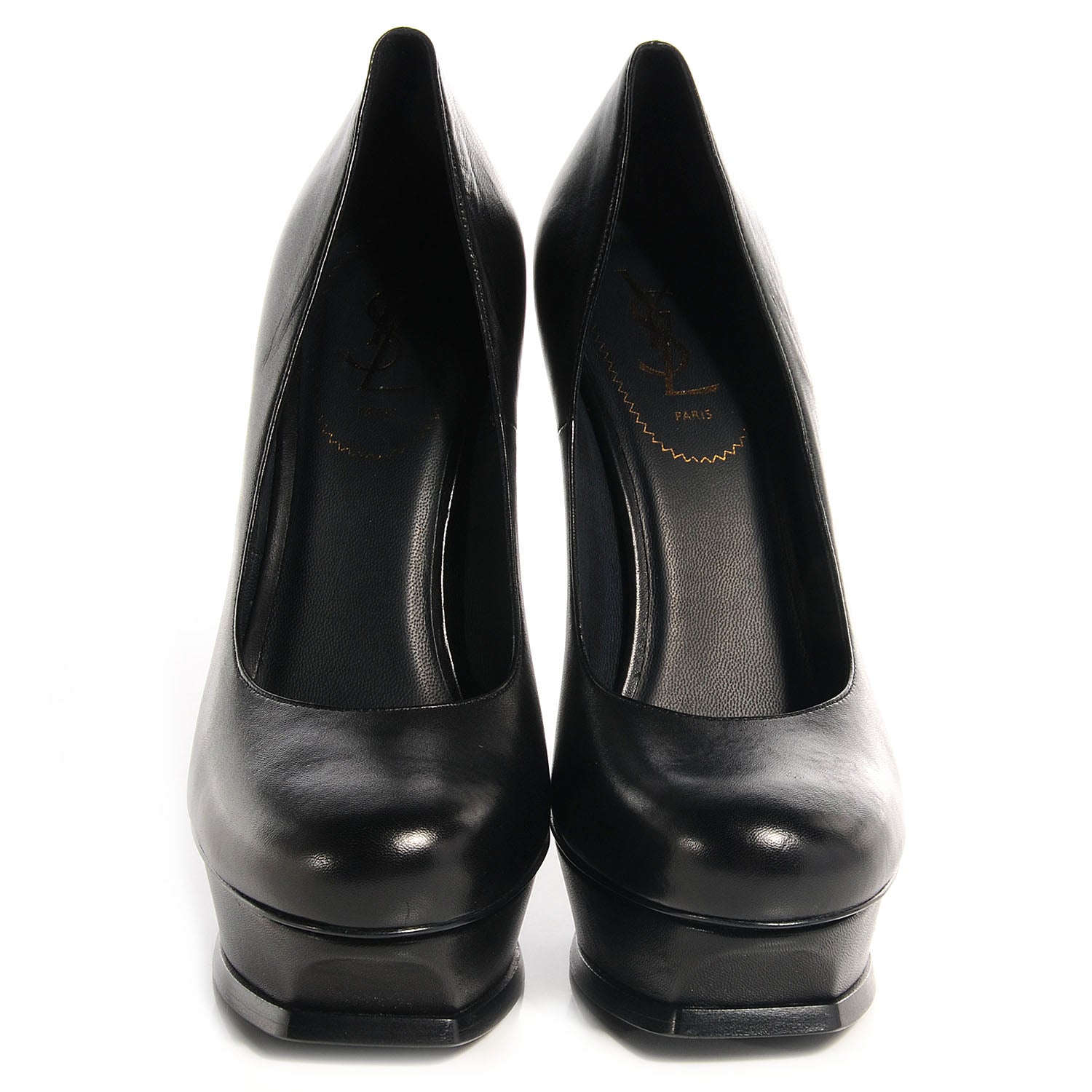 Saint Laurent Calfskin Tribute 105 Platform Pumps 41.5 Black 2 of 8