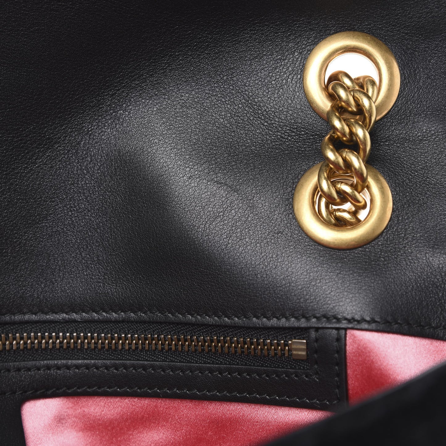 Velvet Matelasse Medium GG Marmont Shoulder Bag Black