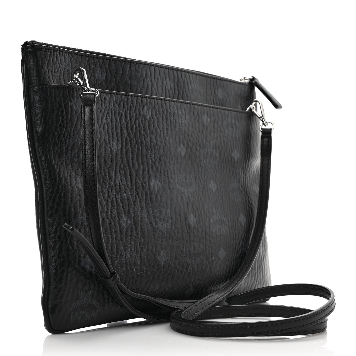 MCM Visetos Original Medium Pouch Black 3 of 8