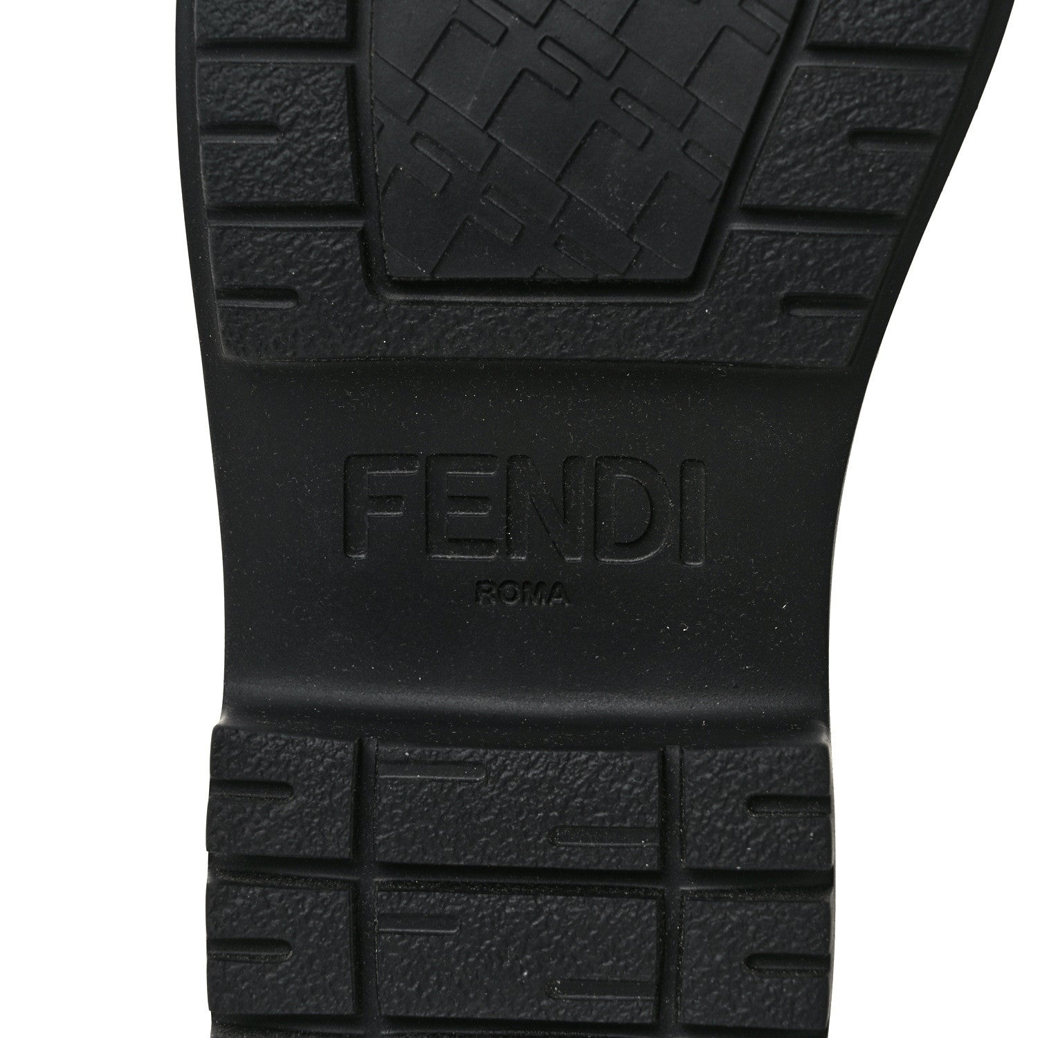 Fendi Vitello Abrasivato Fendigraphy 50mm Loafers 38.5 Blanco Babe 7 of 11