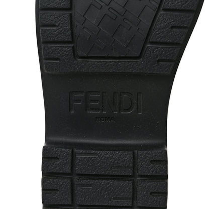 Fendi Vitello Abrasivato Fendigraphy 50mm Loafers 38.5 Blanco Babe 7 of 11