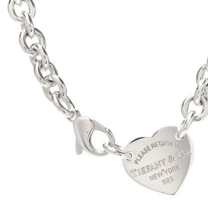 Tiffany Sterling Silver Return to Tiffany Heart Tag Choker Necklace 4 of 4