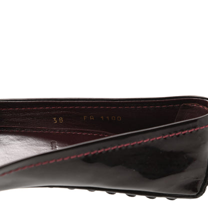 Louis Vuitton Patent Calfskin Oxford Ballerina Flats 38 Amarante 7 of 8