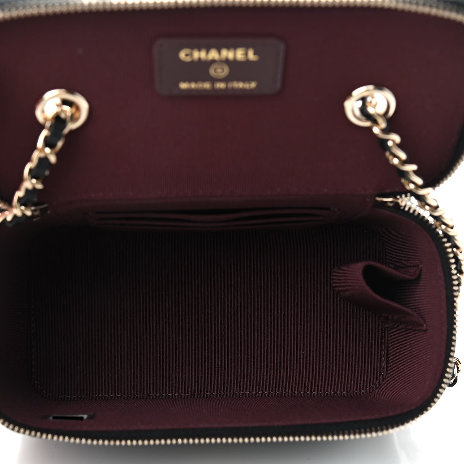 Chanel Caviar Quilted Small Vanity Case With Chain Black 5 of 9