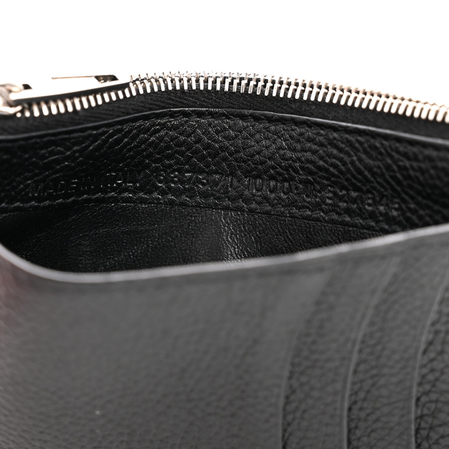 Balenciaga Calfskin Hourglass Long Coin Case Card Holder Black 7 of 8