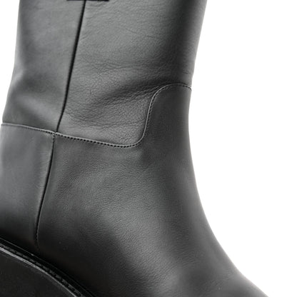 Chanel Calfskin CC Ankle Boots 40 Black 12 of 12