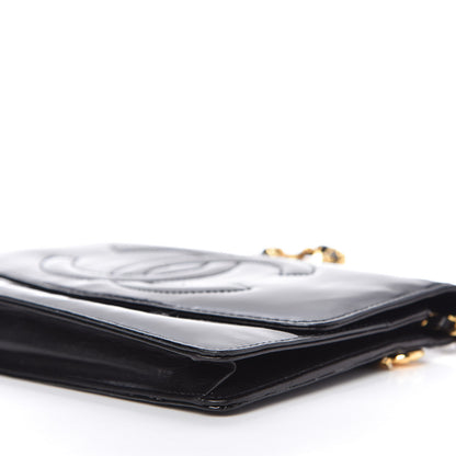 Chanel Patent Timeless CC Wallet On Chain WOC Black 7 of 10