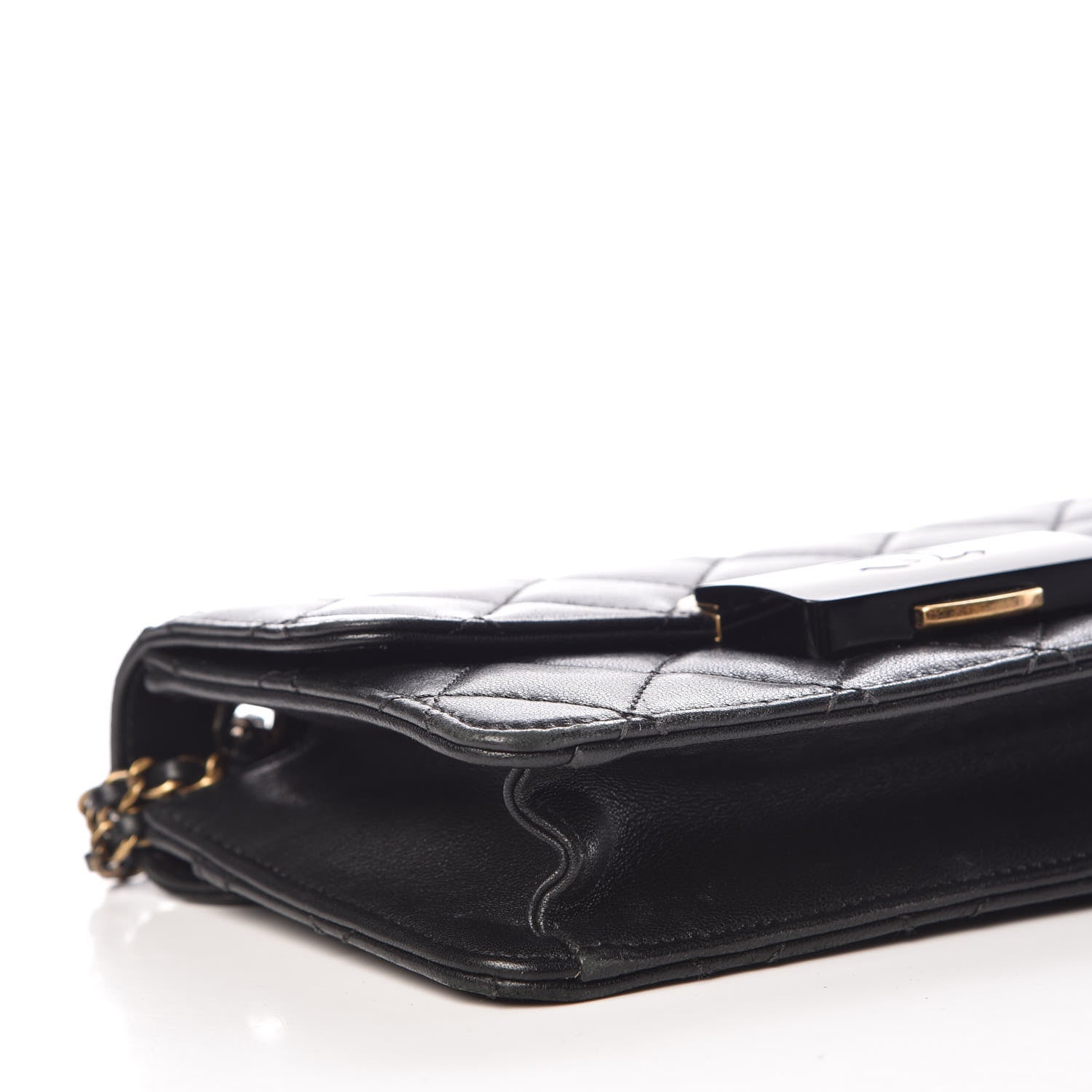 Chanel Sheepskin Quilted Beauty Lock Flap Black 8 of 10