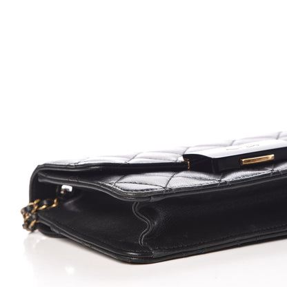Chanel Sheepskin Quilted Beauty Lock Flap Black 8 of 10