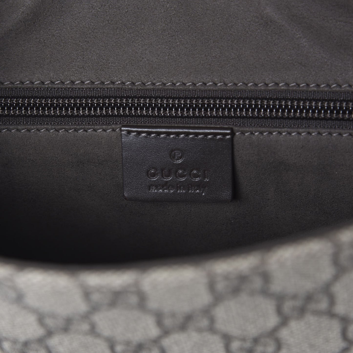 GG Supreme Monogram Selleria Calfskin Satchel Messenger Bag Beige Ebony Cocoa Marrone Scuro