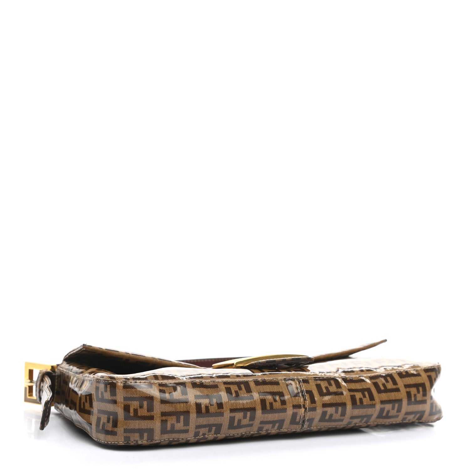 Fendi Vinyl Zucchino Baguette Tobacco 4 of 14
