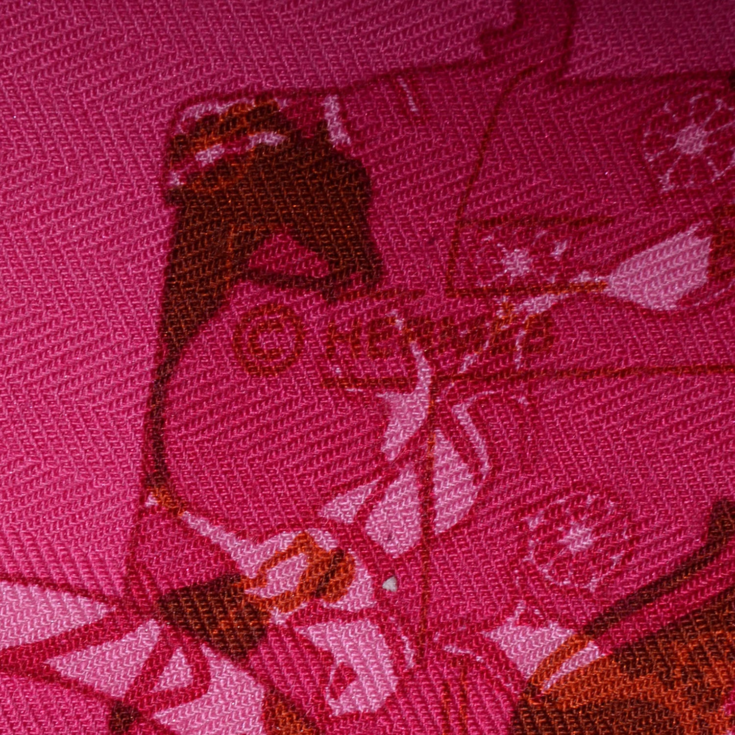 Hermes Cashmere Silk Kelly En Caleche Shawl 140 6 of 7