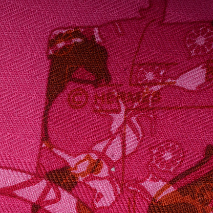 Hermes Cashmere Silk Kelly En Caleche Shawl 140 6 of 7