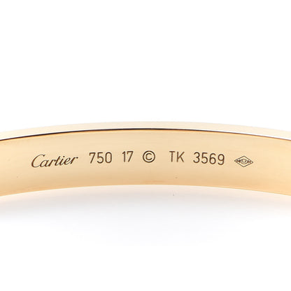 Cartier 18K Yellow Gold LOVE Bracelet 17 4 of 7