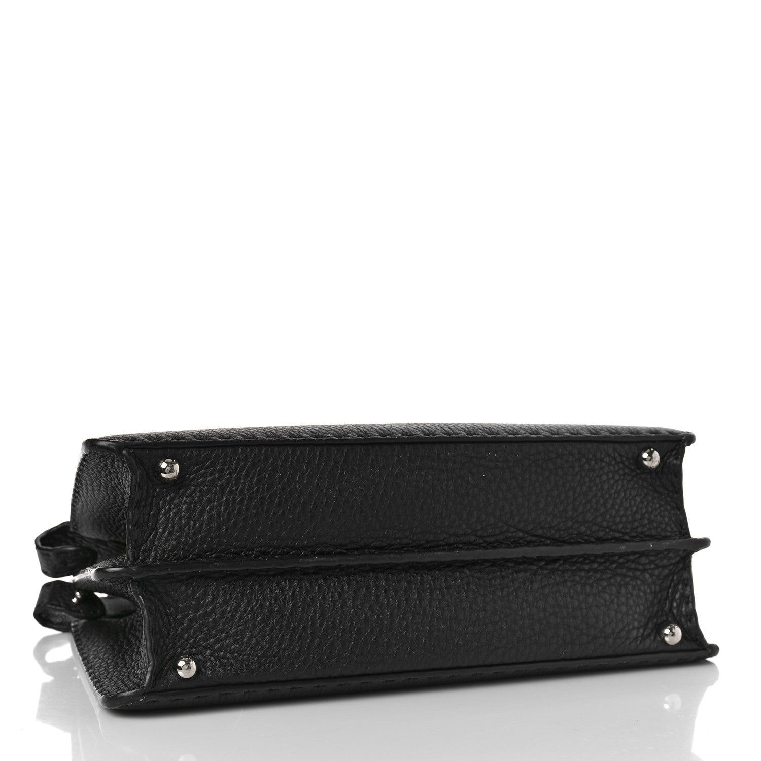 Fendi Cuoio Romano Selleria Chamois Medium Peekaboo I SEE U Satchel Black Camel Sunflower 4 of 8