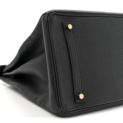 Hermes Taurillon Clemence Birkin 35 Black 10 of 25
