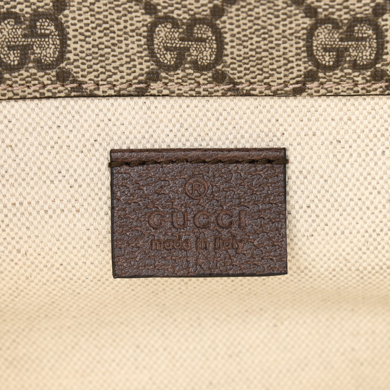 Gucci GG Supreme Monogram Web Small Neo Vintage Double Flap Messenger Bag Beige New Acero 6 of 11